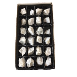 Howlite Rough Stone Box -24 Pcs